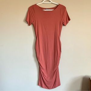 A Pea in the Pod Short Sleeve Maternity Dress